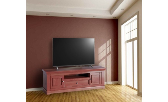 Тумба ТВ 201 Форест массив сосны (красное дерево)